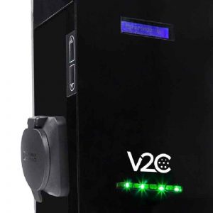 V2Charge Dark Wallbox Socket Tipo 2 | 22kW